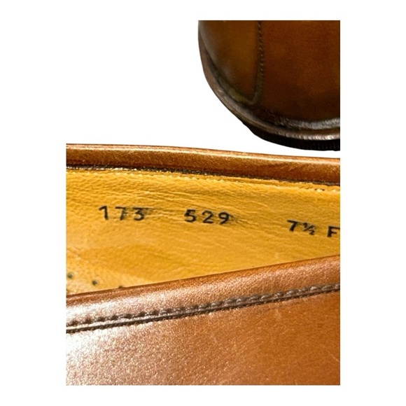Men\'s Brown Leather Penny Loafers brand: “Red Shoe” Genuine Men’s Size 7½ main image 7